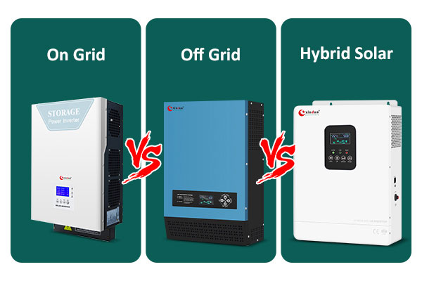 on grid vs off grid vs hybrid solar inverter