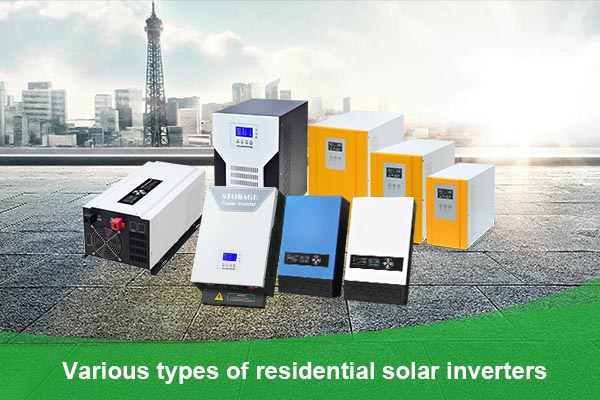 Types of residential solar inverters