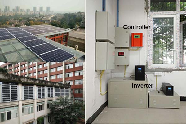 Can an off grid solar inverter charger replace the solar controller?