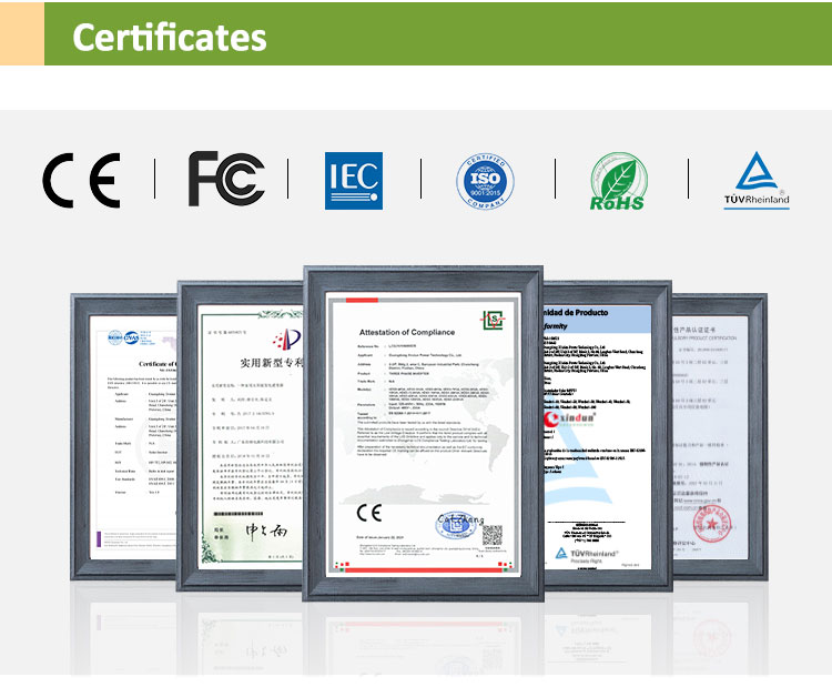 mppt charge controller hybrid inverter certificates