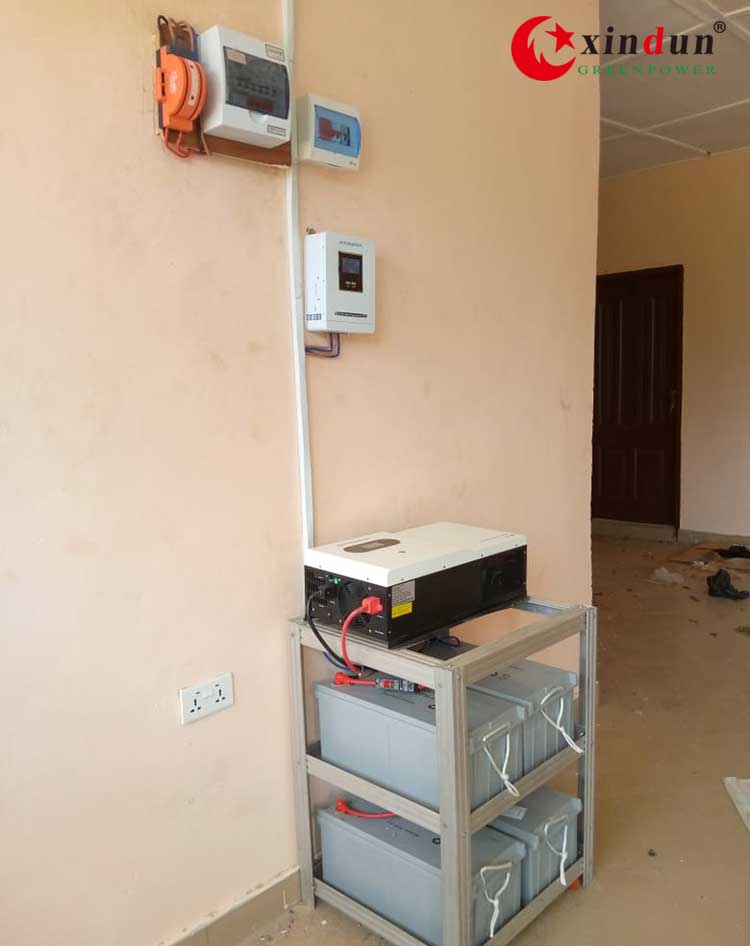 2kva hybrid solar inverter installed at home