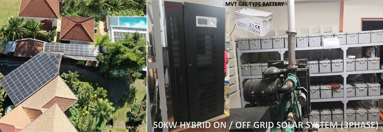 50kw 3 phase off grid solar system in Philippines