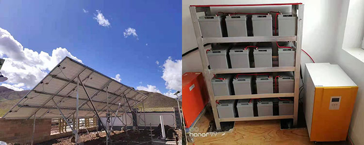 6kw independent solar system with battery in Myanmar