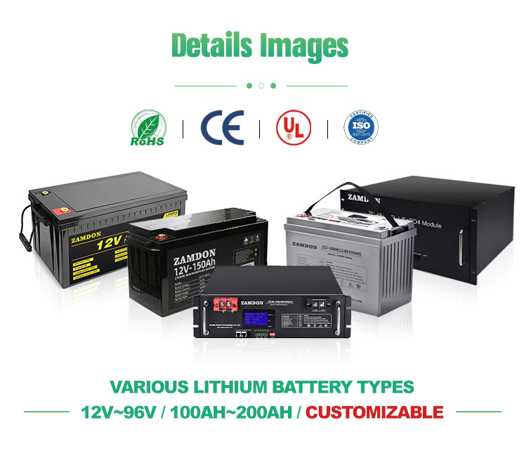 48v lithium ion battery 200ah details