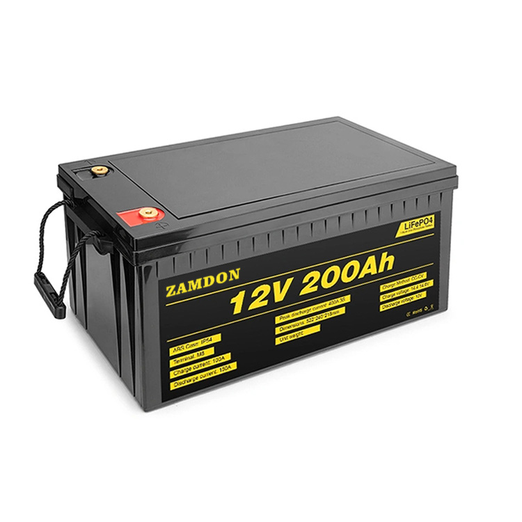 12V Lithium Ion Solar Battery Rechargeable Price - Zamdon